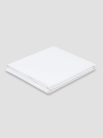 White Washed Cotton Percale Flat Sheet - alternate image