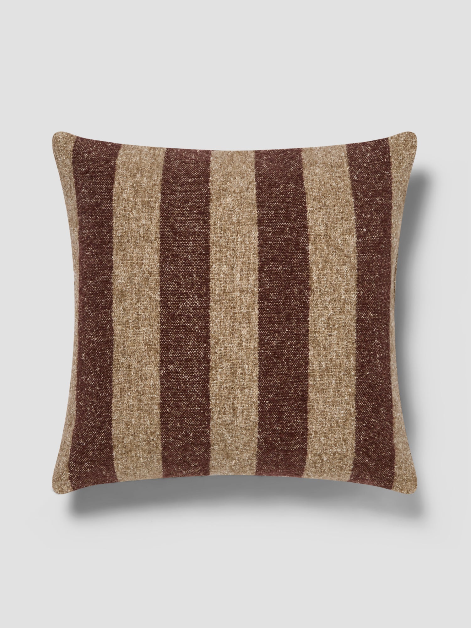 Wide Stripe Wool Square Cushion Cover