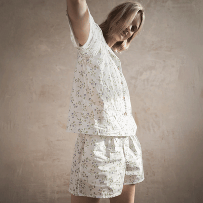 Spring Sprig Floral Cotton Boxer Shorts