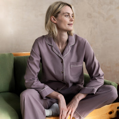Elderberry Linen Blend Pajama Set