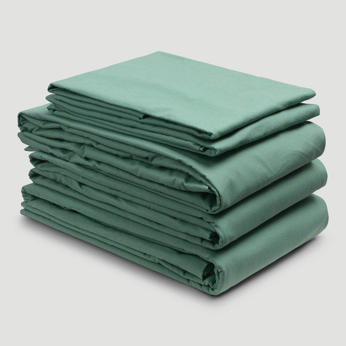 Faded Jade Washed Cotton Percale Bundle
