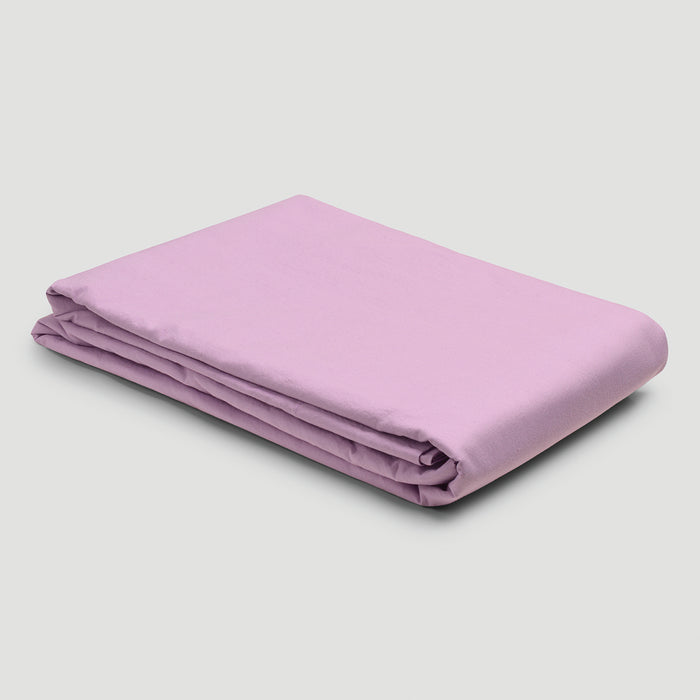 Lavender Washed Cotton Percale Sheet Set