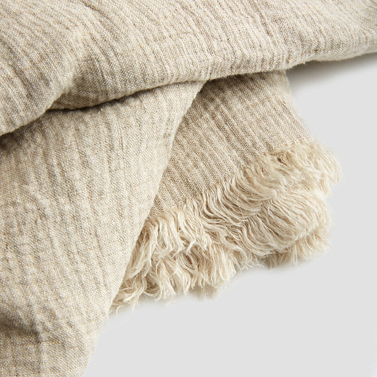 Linen throw blankets linen cushion covers Piglet in Bed US