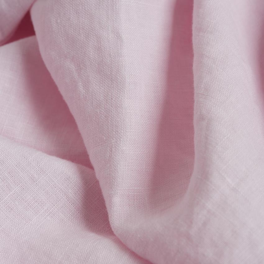 Blush Pink Linen Flat Sheet