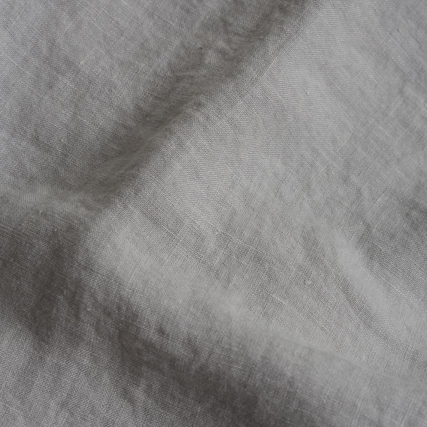 Dove Gray Linen Fitted Sheet