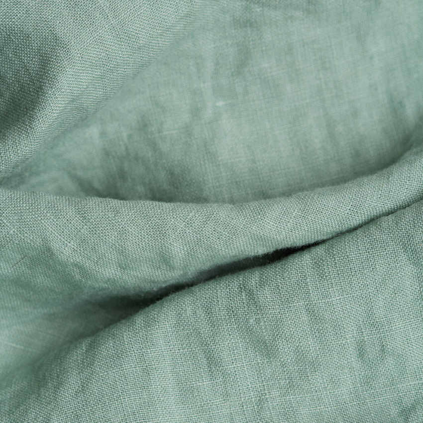 Sage Green Linen Duvet Cover