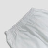 Women's White Linen Pajama Shorts Waistband