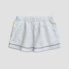 Women's White Linen Pajama Shorts