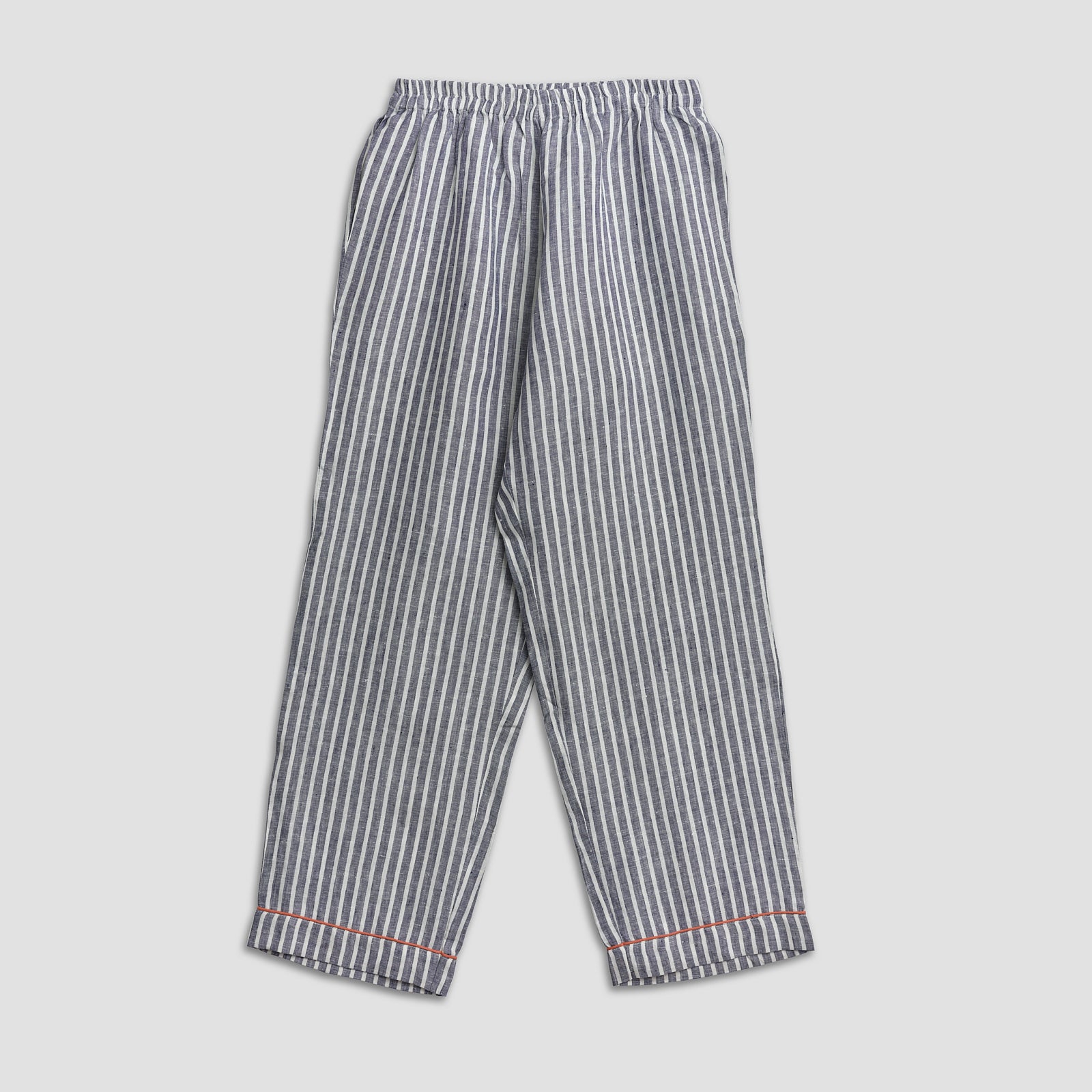 Men's Midnight Stripe Linen Pajama Set | Piglet in Bed US