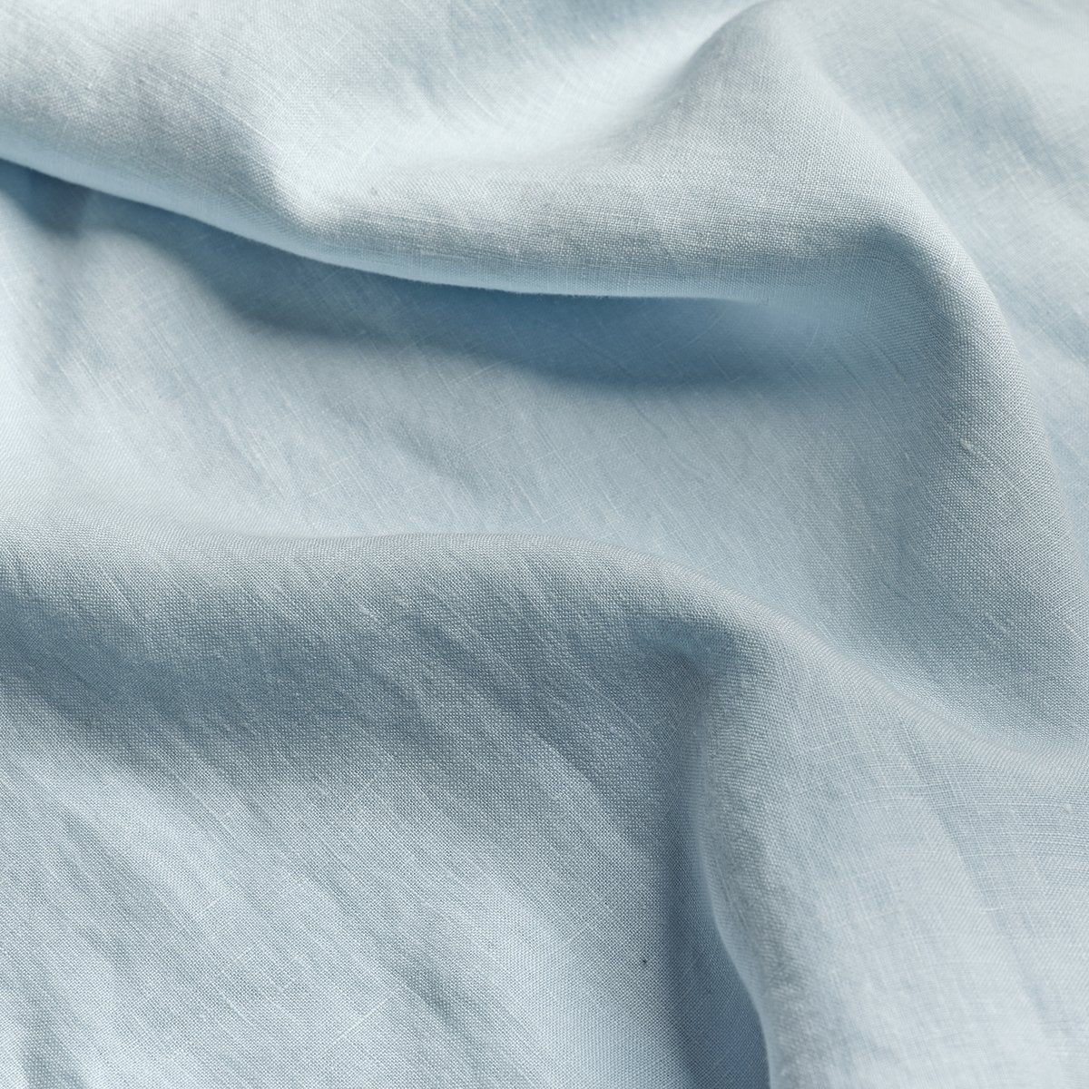 Lake Blue Linen Fitted Sheet