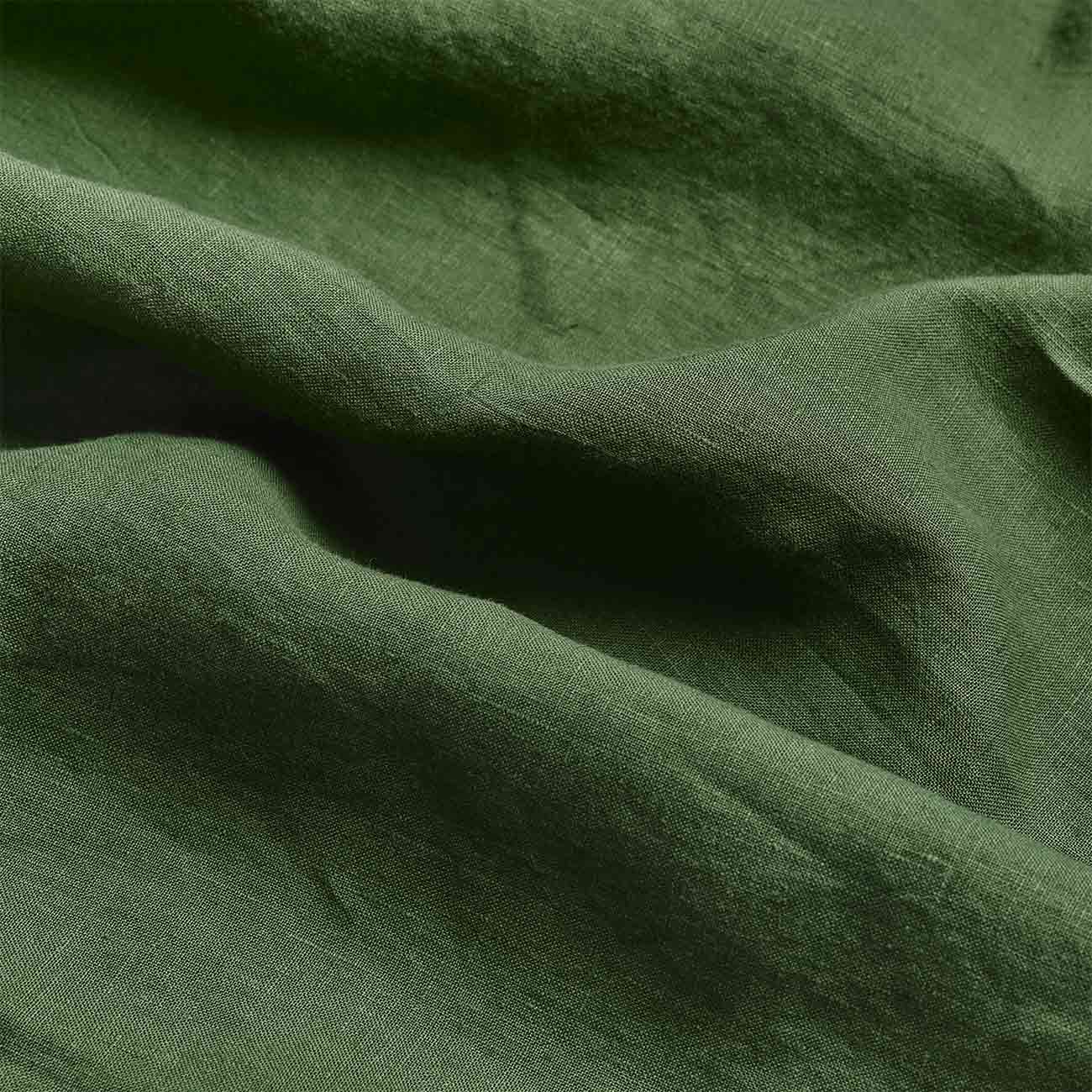 Forest Green Linen Pillowcases (Pair)