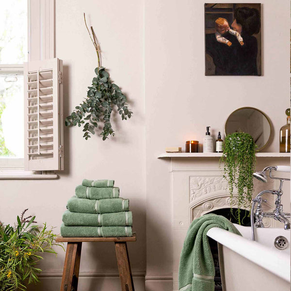 Meadow Green Towels