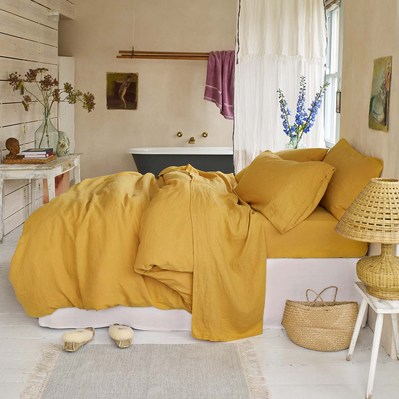 Honey Linen Bedding