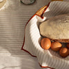 Oatmeal Stripe Linen Napkin Set