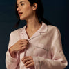 Women's Blush Pink Linen Pajama Shirt