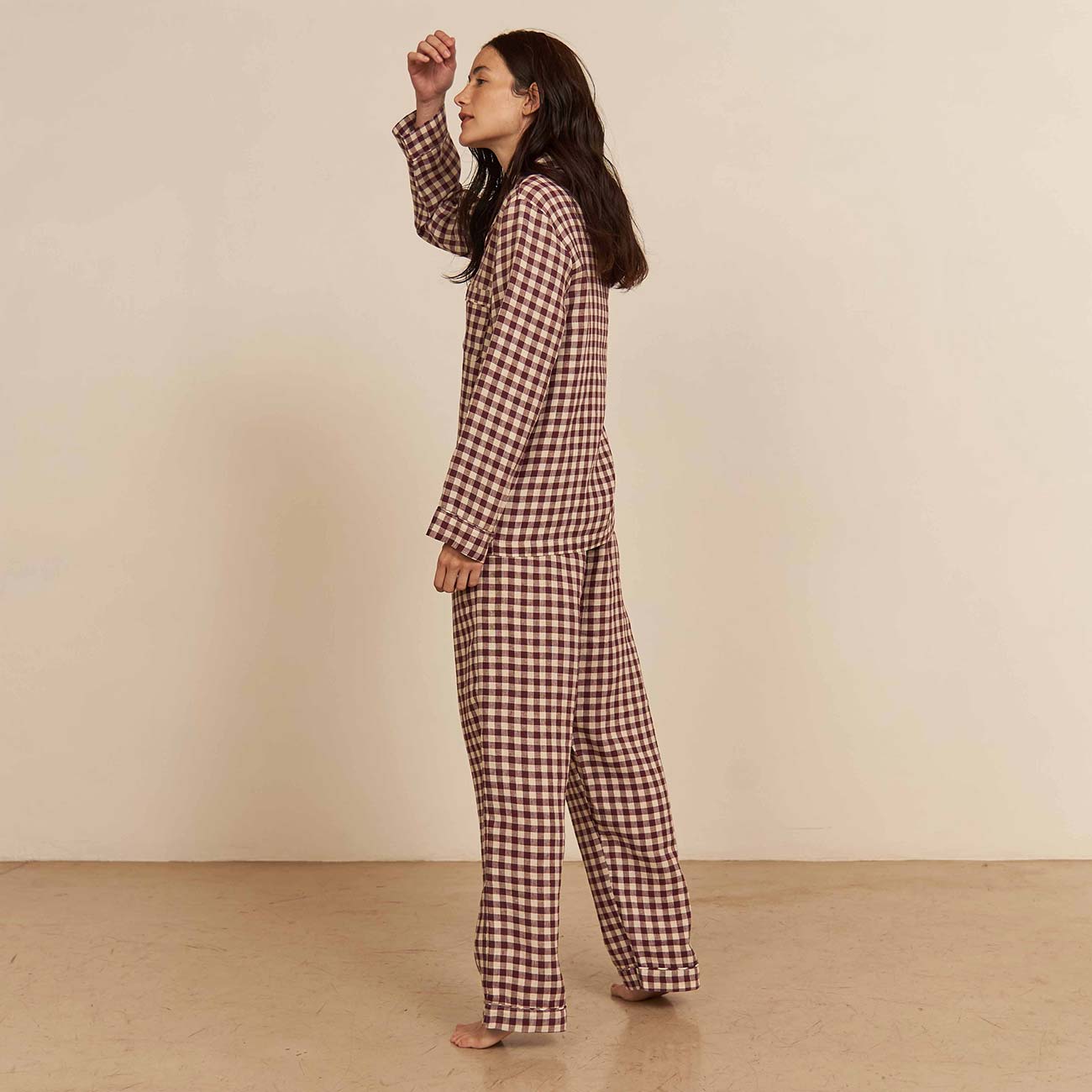 Women's Berry Gingham Pajama Pants
