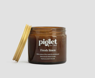 Fresh Linen Candle - Piglet in Bed US