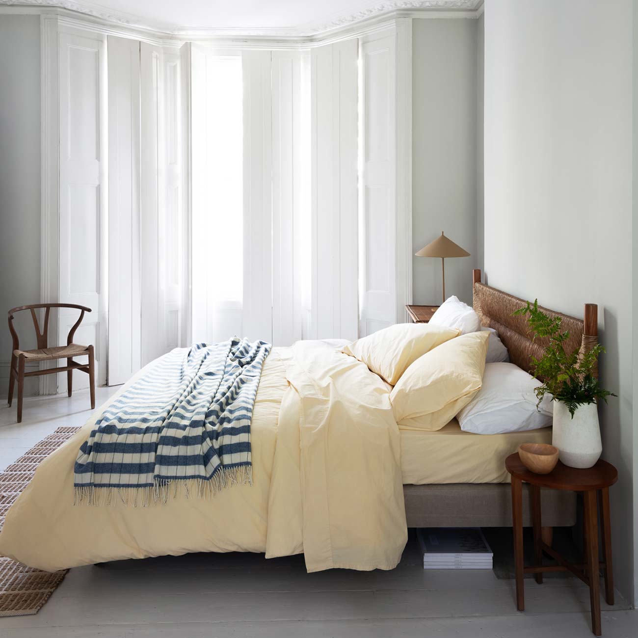 Buttermilk Washed Percale Cotton Duvet Cover