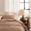 Cafe au Lait Washed Percale Cotton Duvet Cover