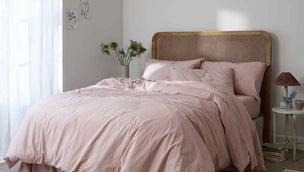 French Rose Washed Cotton Bedding