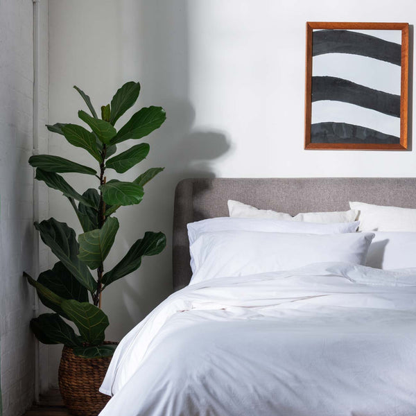 White Washed Cotton Percale Bedtime Bundle