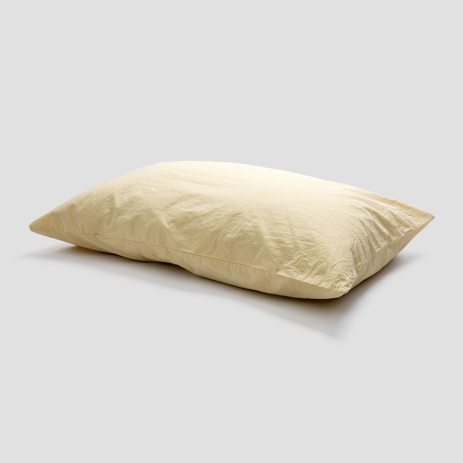 Buttermilk Washed Percale Cotton Pillowcases (pair)