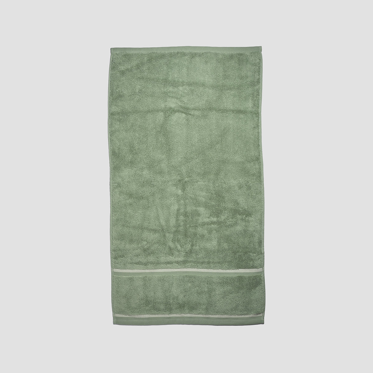 Meadow Green Cotton Towels Size Hand Towel by Piglet in Bed
