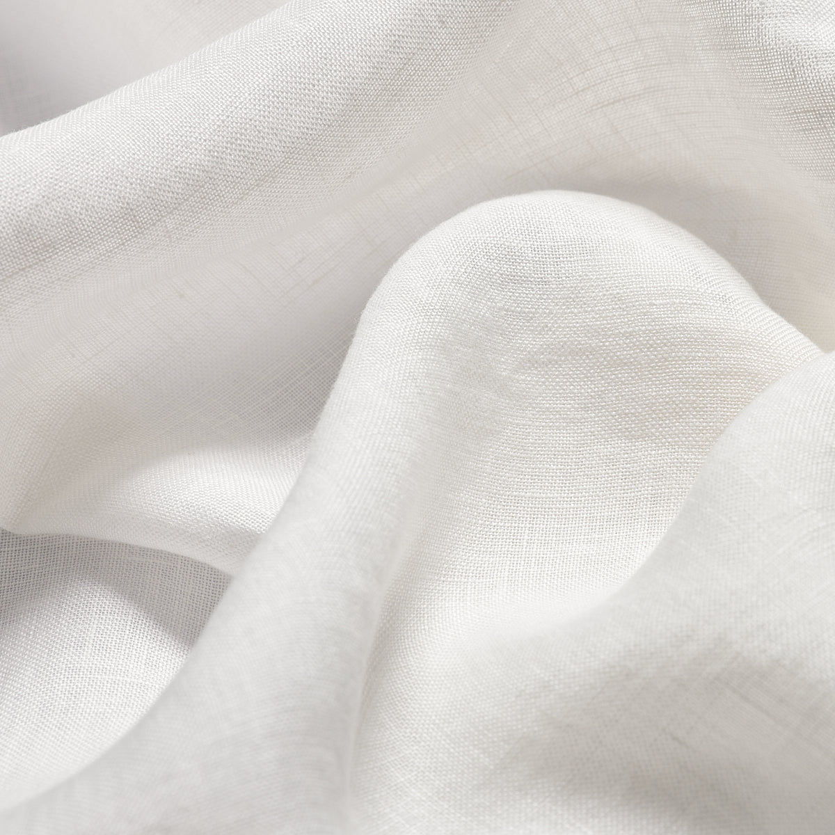 White Linen Curtains (Pair)