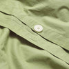 Pear Washed Cotton Duvet Cover Button Detail
