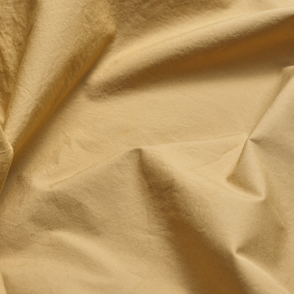 Butterscotch Washed Cotton Percale Fabric Detail