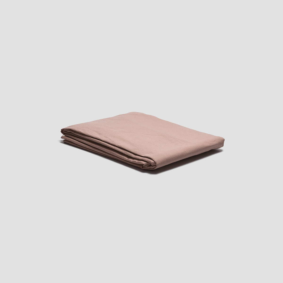 French Rose Washed Cotton Percale Fitted Sheet