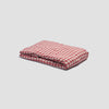 Mineral Red Gingham Linen Fitted Sheet