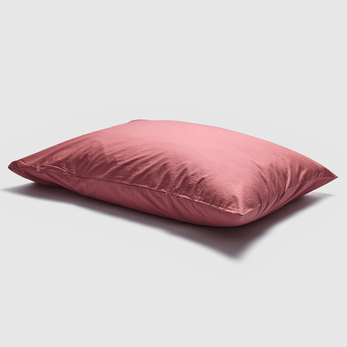 Red Dune Washed Cotton Percale Pillowcase