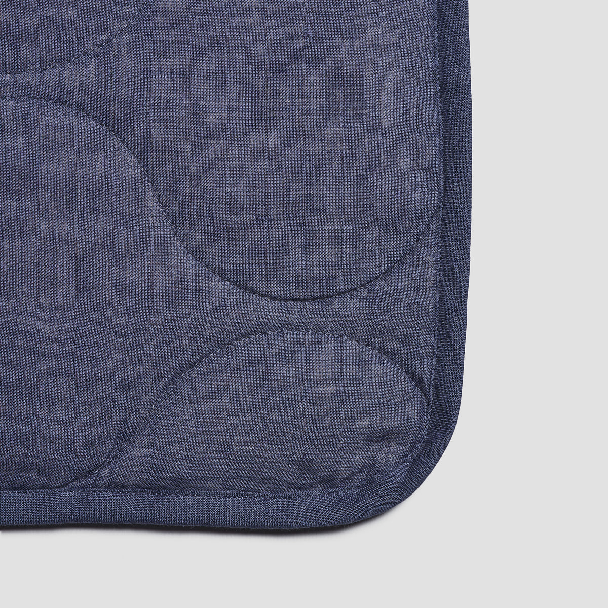 Blueberry Linen Sham Detail