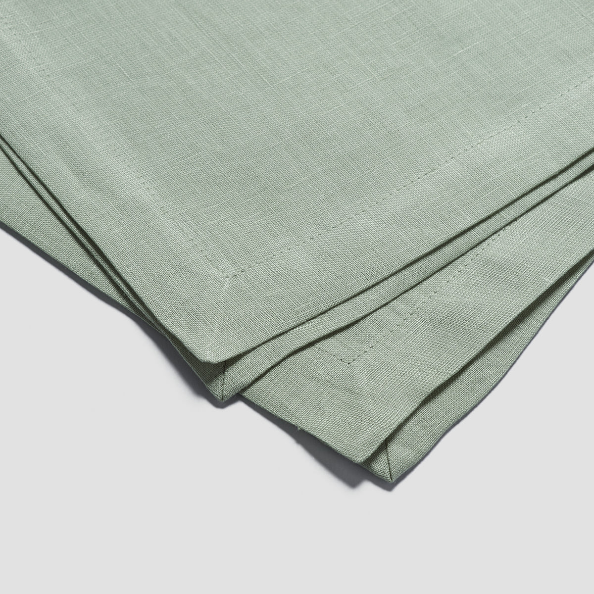Sage Green Linen Napkins Set of 4 Size 45 x 45cm by Piglet in Bed