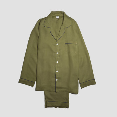 Men's Moss Linen Pajama Set - alternate image