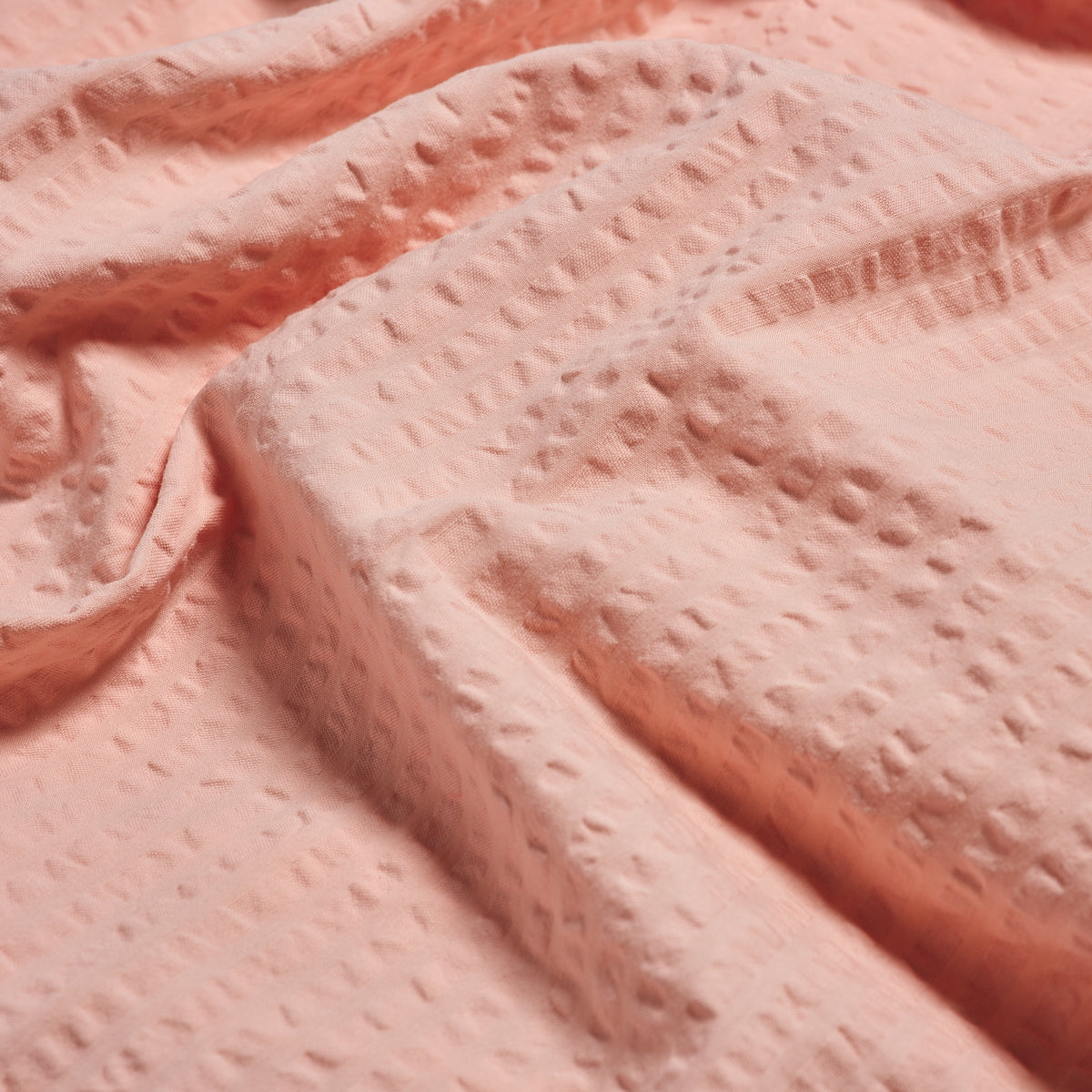 Salt Pink Seersucker Cotton Duvet Cover