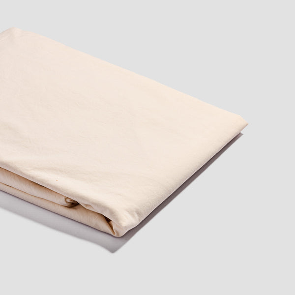 Cloud Cream Seersucker Cotton Fitted Sheet