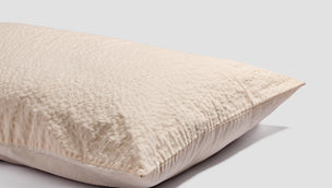Cloud Cream Seersucker Cotton Pillowcase