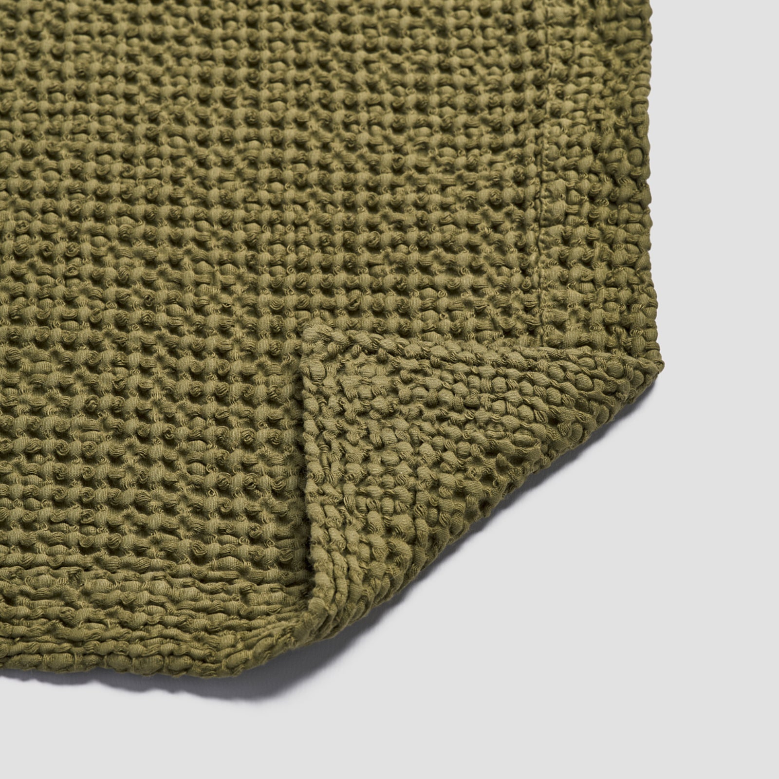 Green waffle online throw