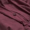 Mulberry Washed Percale Cotton Duvet Cover Detail