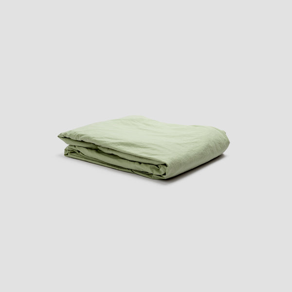 Apple Washed Percale Cotton Fitted Sheet