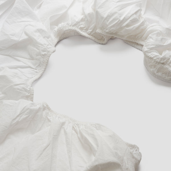 White Washed Cotton Sheet Set