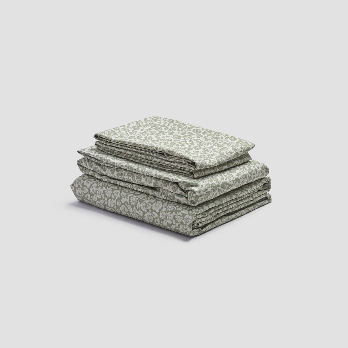 Pear Meadow Floral Cotton Sheet Set