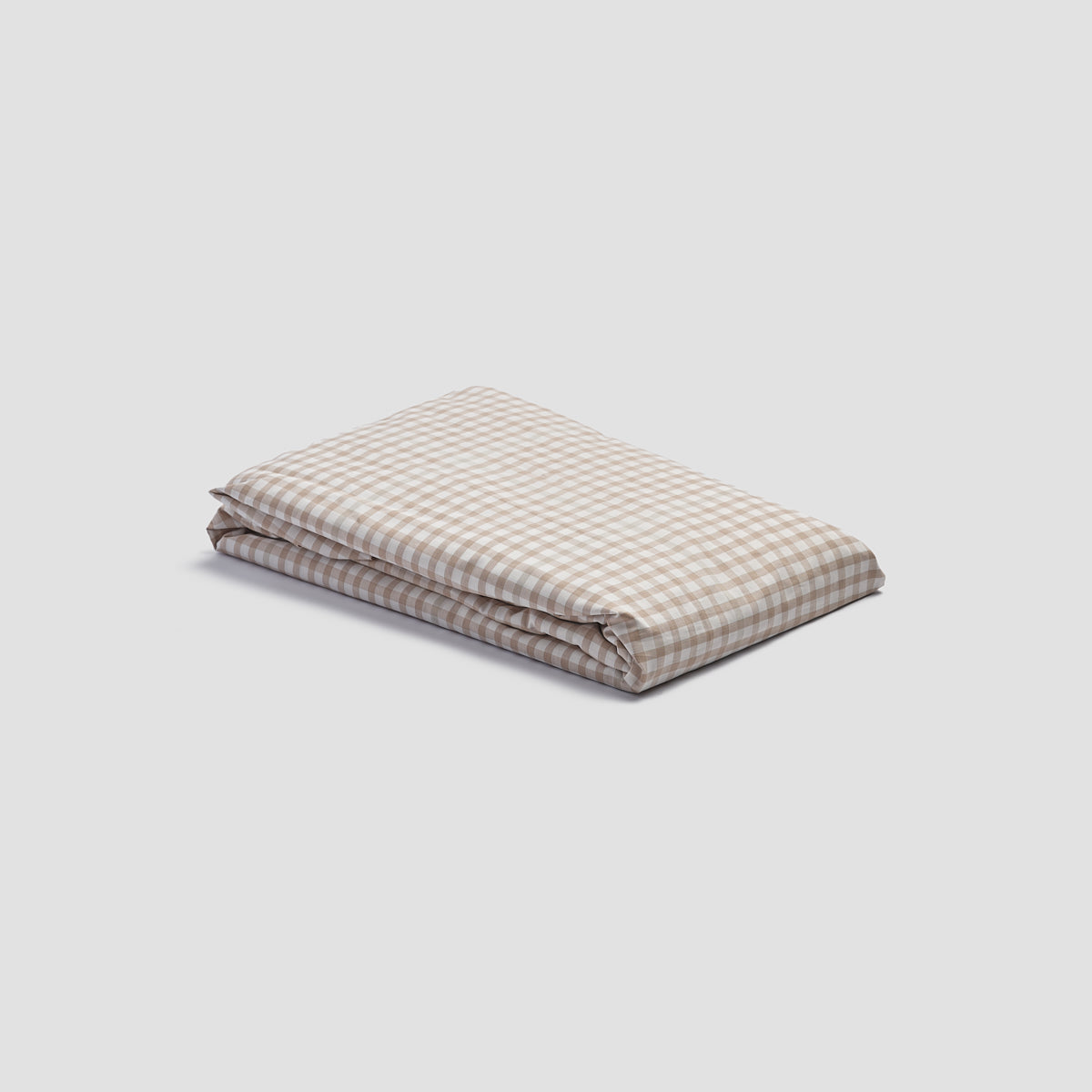Cafe au Lait Small Gingham Fitted Sheet
