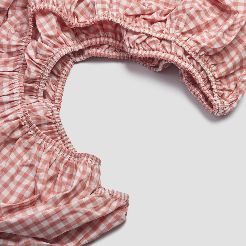 Gingham Sheets Piglet in Bed US