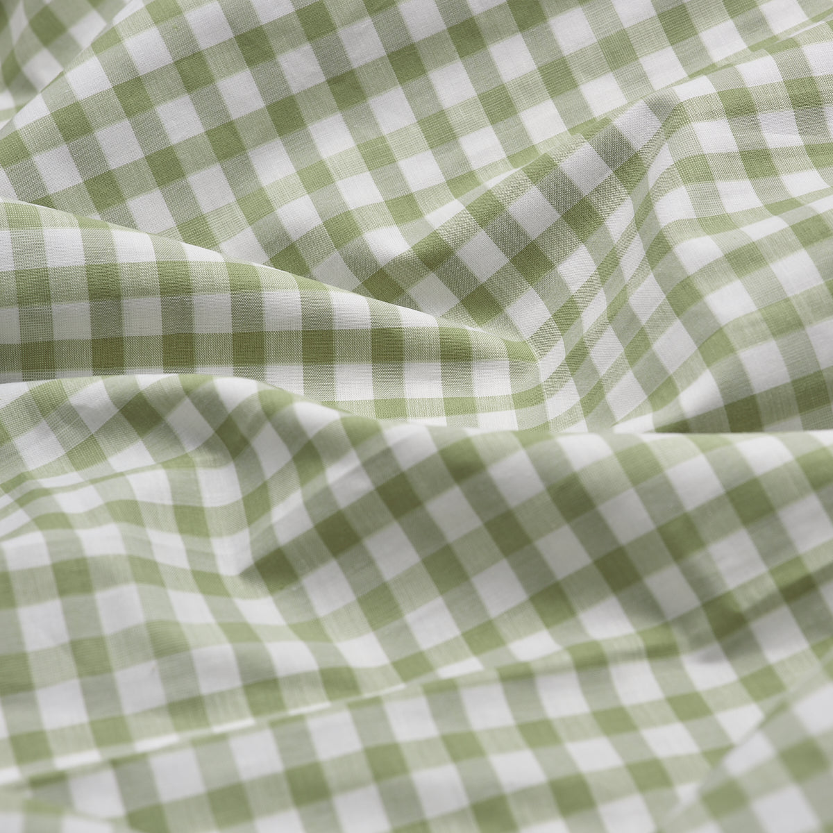 Pear Small Gingham Cotton Fitted Sheet | Piglet in Bed US