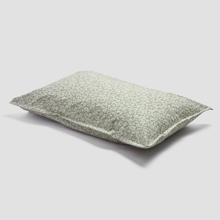 Pear Meadow Floral Cotton Pillowcase