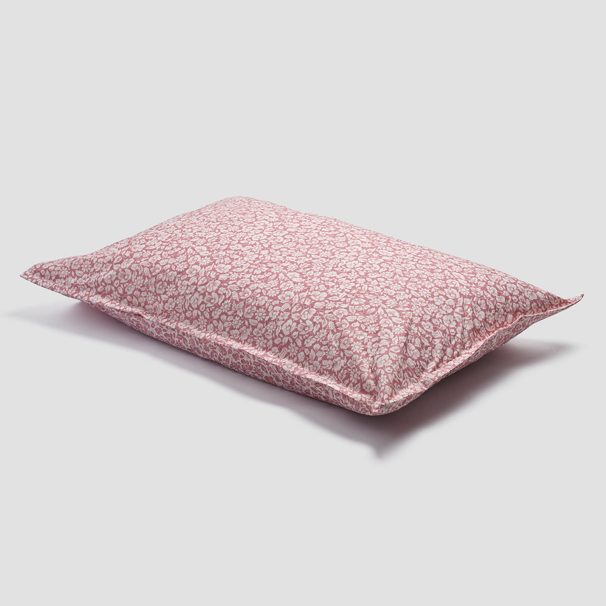 Red Dune Meadow Floral Printed Cotton Pillowcase