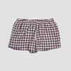 Berry Gingham Linen Pajama Shorts